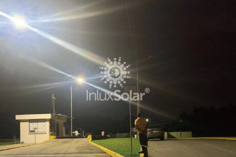 Private Solar lighting in a industry zone in Ecuador 