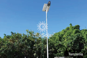 Solar Lights for New Town Roads in Tanzania